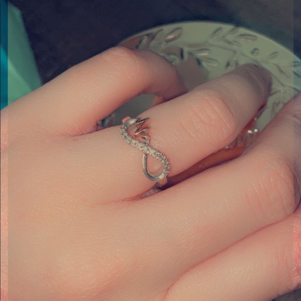 Heartbeat Infinity Ring